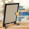 HBCY Creations Hanging or Tabletop Chalkboard with Legs/Wedding Table Sign/Kitchen Countertop Memo Board